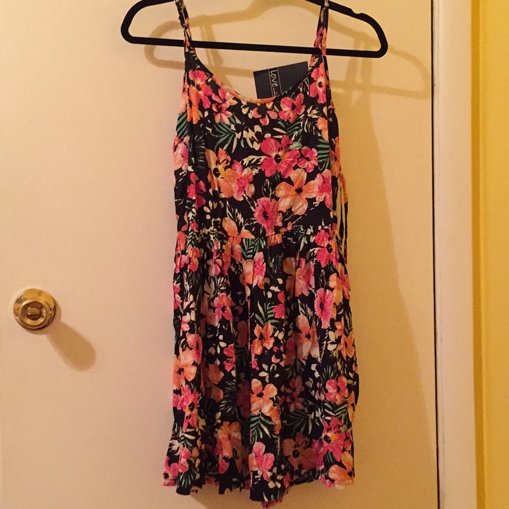 Floral print romper